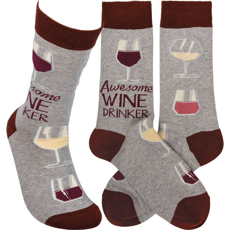 Socks - Awesome Wine Drinker