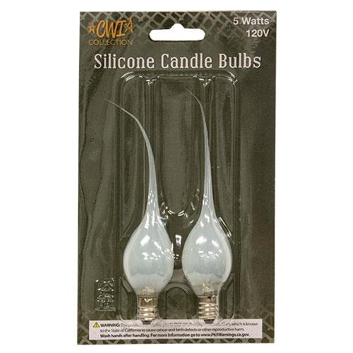 Silicone Candle Bulbs 5 watt - clear