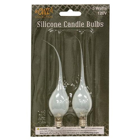 CWI Silicone Candle Bulbs 5 watt - Clear