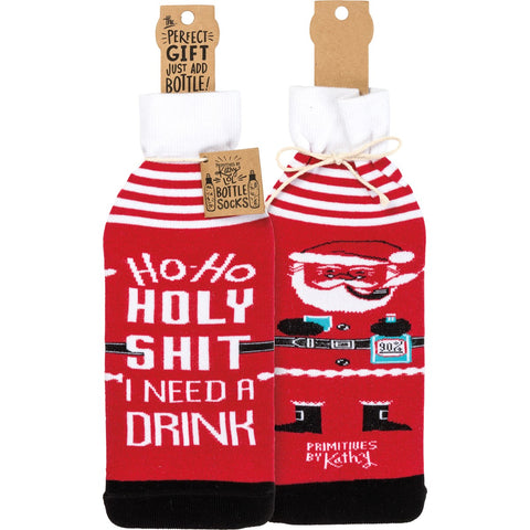 Bottle Sock - Ho Ho Holy