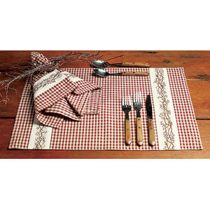 Burgundy Berry Vine Placemat