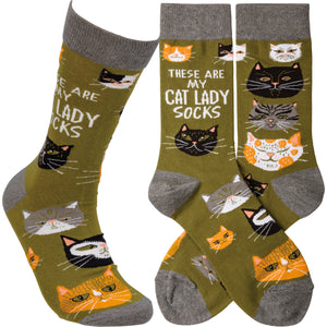 Socks - These Are My Cat Lady Socks