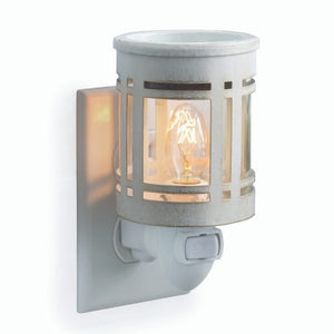 Pluggable Candle Warmer - Mission Metal - White