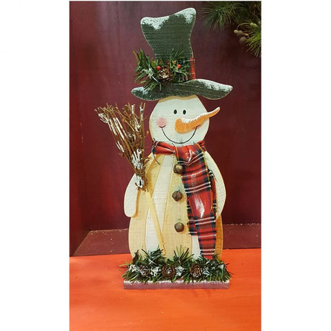 Snowman with Broom