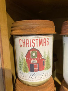 Christmas On The Farm Candle - 16 oz.