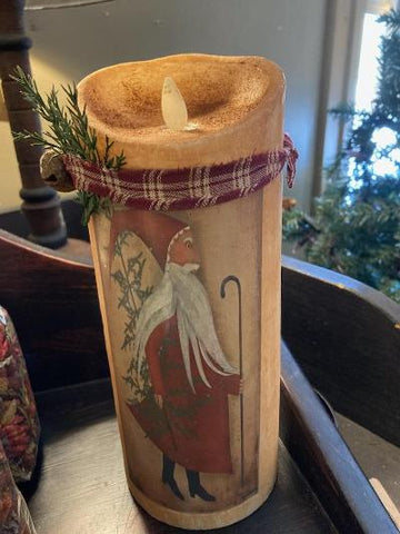 Large St. Nick Luminara Candle