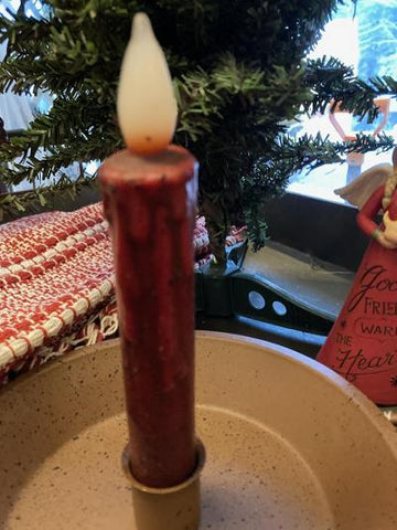 Burgundy Timer Taper 6" Chunky
