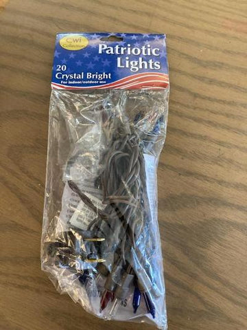 Patriotic Lights - string of 20