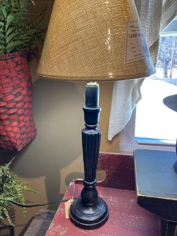 Black Candlestick Lamp - 17"