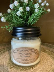Soy Candle - Square Jar - You Are My Sunshine