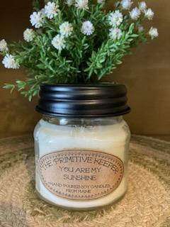 Soy Candle - Square Jar - You Are My Sunshine