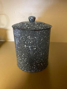 Enamelware Canister / Cookie Jar / Flour