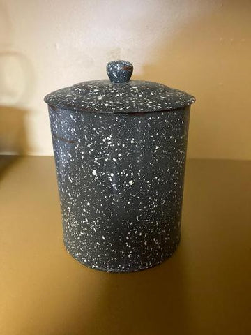 Enamelware Canister / Cookie Jar / Flour
