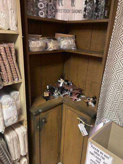 Corner Buttery Cupboard - Pumpkin - 6 ft.