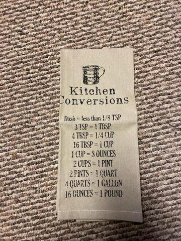 Kitchen Conversions Dish Towel