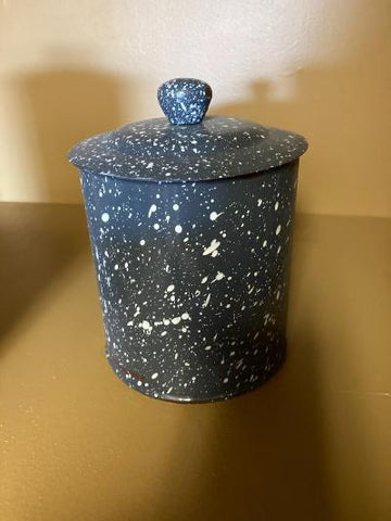 Enamelware Canister / Cookie Jar / Sugar / Medium