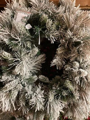 Iced Prelit Wreath