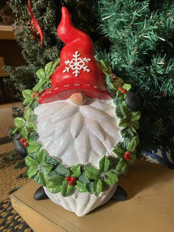 Santa Gnome - Lighted