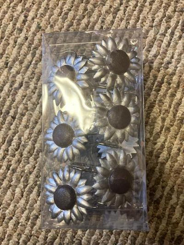 Shower Curtain Hooks - Sunflowers