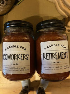 Candle for Retirement and Coworkers