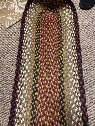 Burgundy Mustard Table Runner - 36"