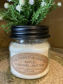 Soy Candle - Square Jar - Apple Caramel Butter