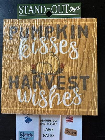 Pumpkin Kisses Harvest Wishes