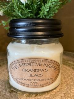 Soy Candle - Square Jar - Grandpa's Lilacs