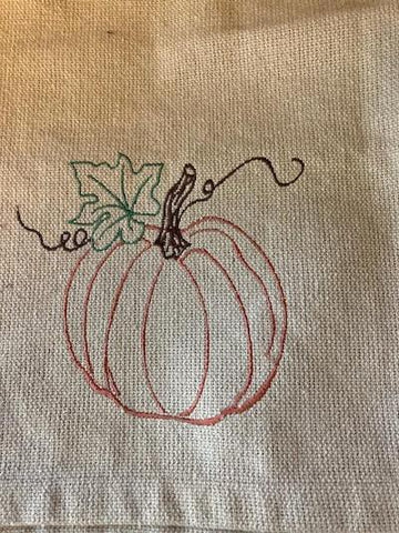 Rustic Pumpkin Table Runner - 54"