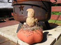 Ghost on pumpkin